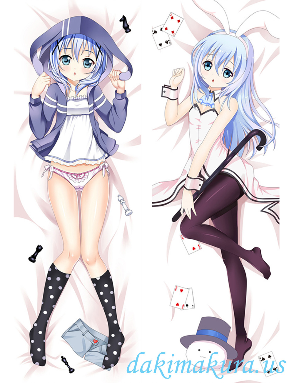 Chino Kafu - Is the Order a Rabbit Anime Body Pillow Case japanese love pillows for sale